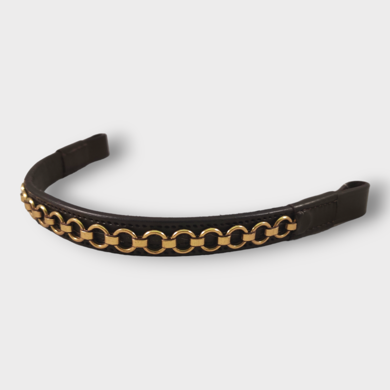 Chain Link Brow Band - Fylde Saddlery